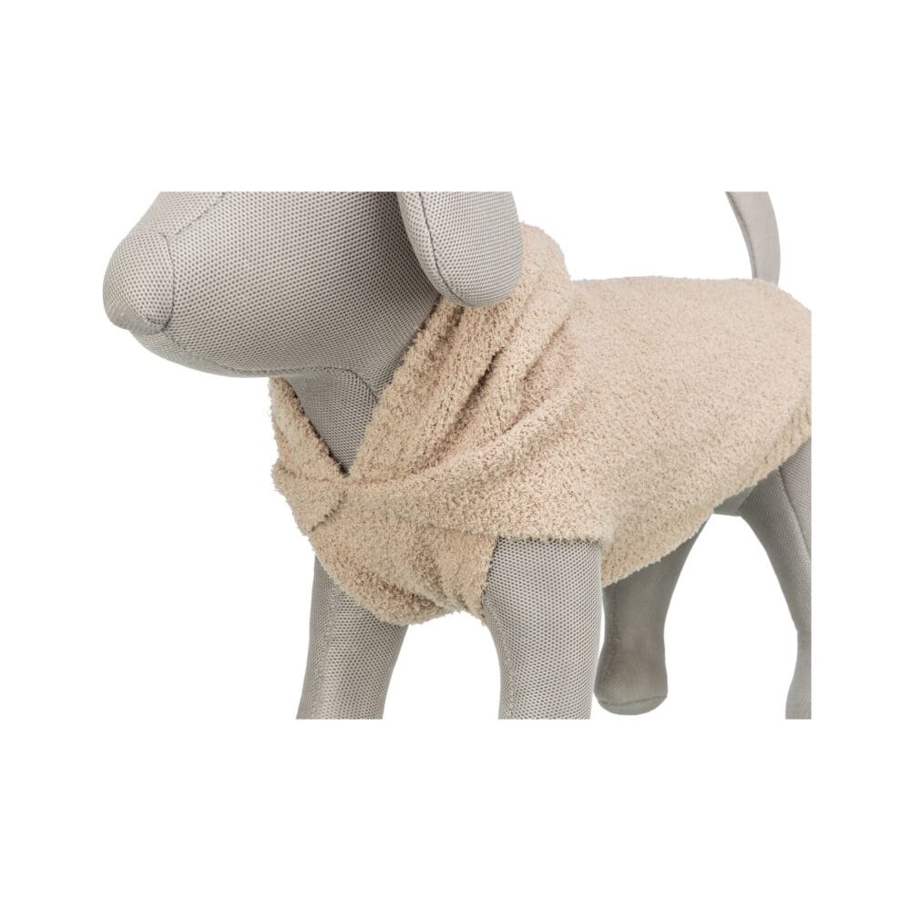 Beżowa bluza z kapturem dla psa XS