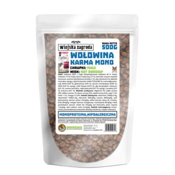 Karma sucha dla kota Wiejska Zagroda Monoproteinowa Wołowina na wagę