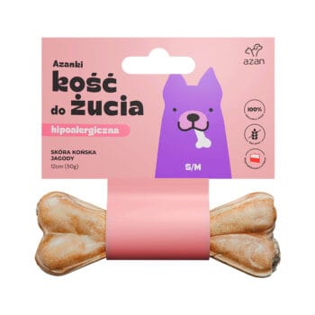 Kość ze skóry końskiej dla psa