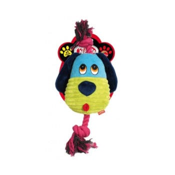 Zabawka dla psa – głowa psa na sznurze