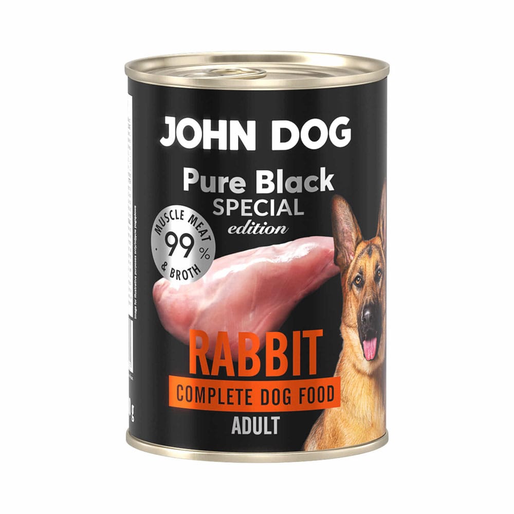 Puszka mokrej karmy z królikiem dla psa dorosłego