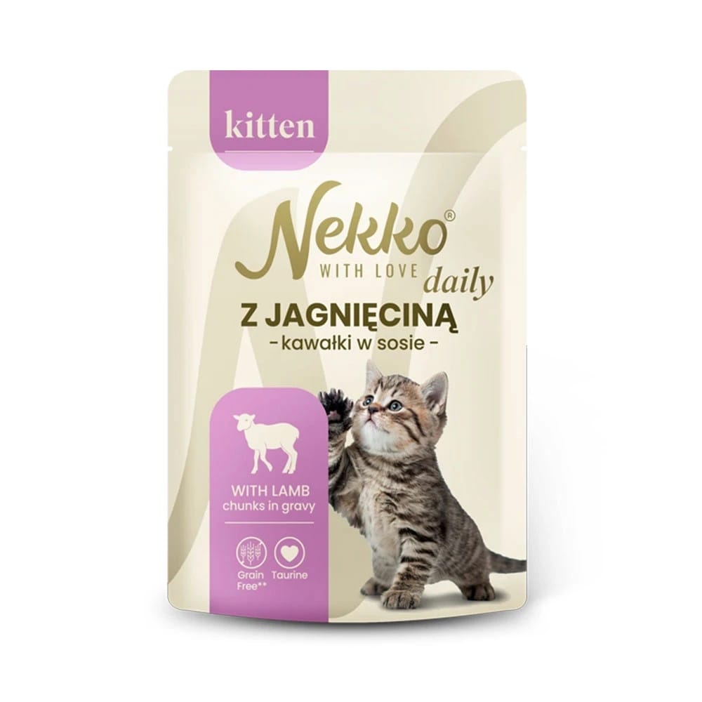 Nekko saszetka dla kota z jagnięciną dla kociąt