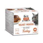 Brit Care | Cat Velvet Mousse | karma mokra - indyk | Kot dorosły | 2x80g/160g