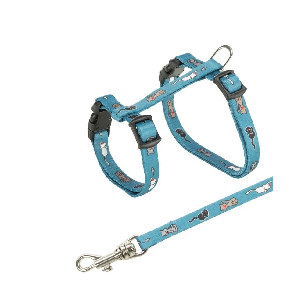 Trixie | Szelki ze smyczą dla kociąt JUNIOR | 21–33 cm/8 mm, 1.20 m