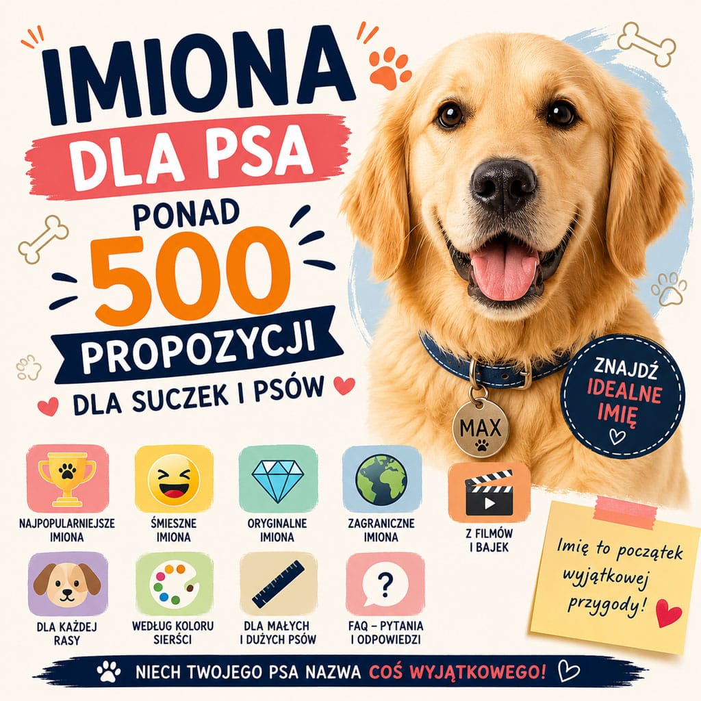 Imiona dla psa oraz suczki